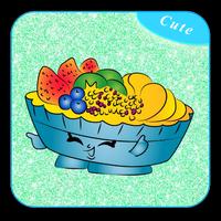 How to draw fruit a cute پوسٹر