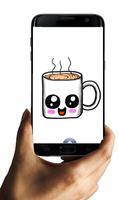 Fincan kahve sevimli çizmek nasıl Ekran Görüntüsü 3