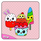 ikon Cara menggambar es krim yang manis