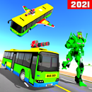 Flying Robot Bus Transform 3D-APK