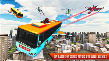 Flying Robot Bus Transform 3D ภาพหน้าจอ 2