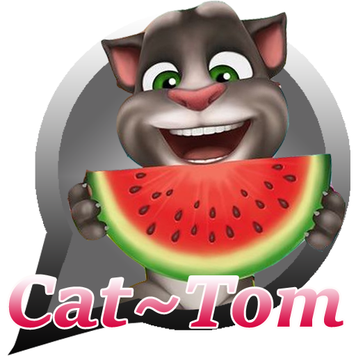 Sticker Cute Cat~Tom Talking For WAStickerApps