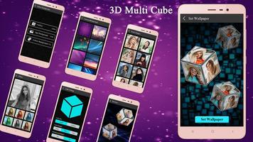 3D Multi Cube Live wallpaper الملصق