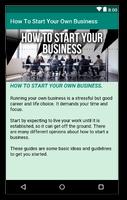 Start Your Own Business capture d'écran 1