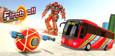 Flying Bus Robot Transform 3D