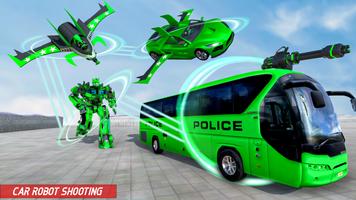Flying Bus Robot Transform 3D capture d'écran 3