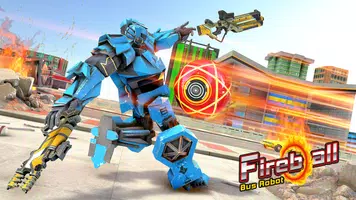 Flying Bus Robot Transform 3D تصوير الشاشة 2