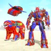 Super Bear Robot Car Games 3D