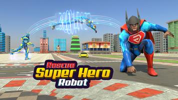 Flying Rope Hero Rescue Robot ảnh chụp màn hình 1