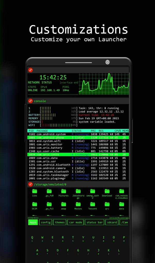 Launch terminal