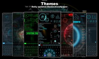 Futuristic Launcher syot layar 1