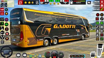 US Highway Bus Driving постер