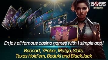 BossPoker - BJ Holdem Baccarat imagem de tela 2