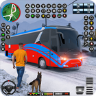 US City Coach Bus Games 3D icône