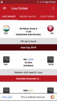 Cricket Live 2018 Live Score,Tournaments, Matches capture d'écran 1
