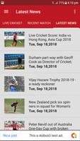 Cricket Live 2018 Live Score,Tournaments, Matches ảnh chụp màn hình 3