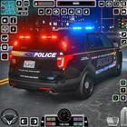 carro de polícia dirigindo 3d ícone