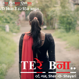 Tere Bina - Love Picture Quotes, दर्द, गम, Shayari