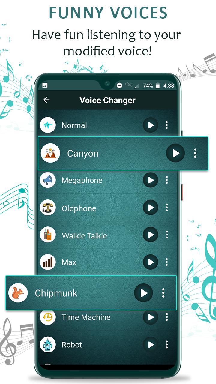 Voice Changer to Change Voice with Effects para Android - APK Baixar