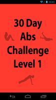 30 Day Abs Challenge Level 1-poster