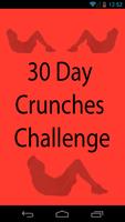 30 Day Crunches Challenge Affiche
