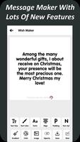 Christmas New Year Wishes Message Maker With Photo capture d'écran 3