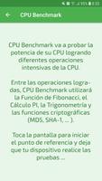 CPU Benchmark captura de pantalla 1