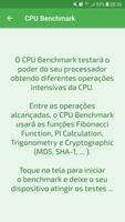 CPU Benchmark imagem de tela 1