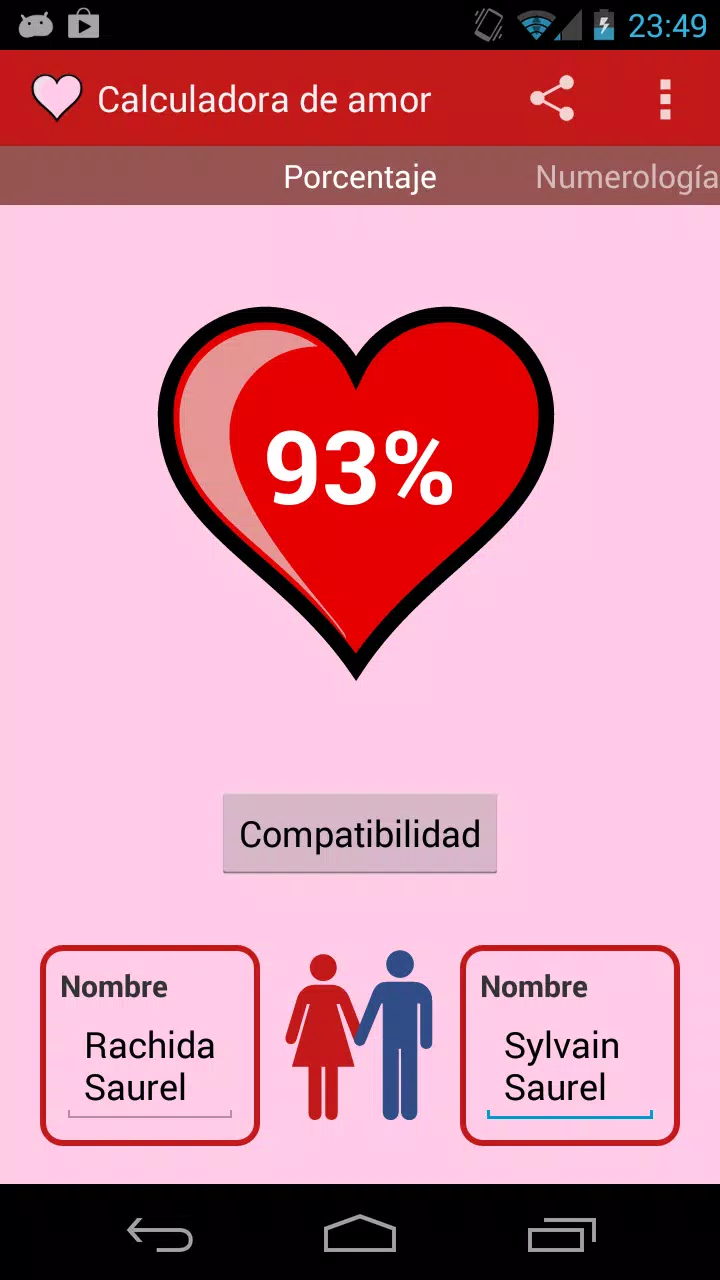 Descarga de APK de Calculadora de Amor para Android