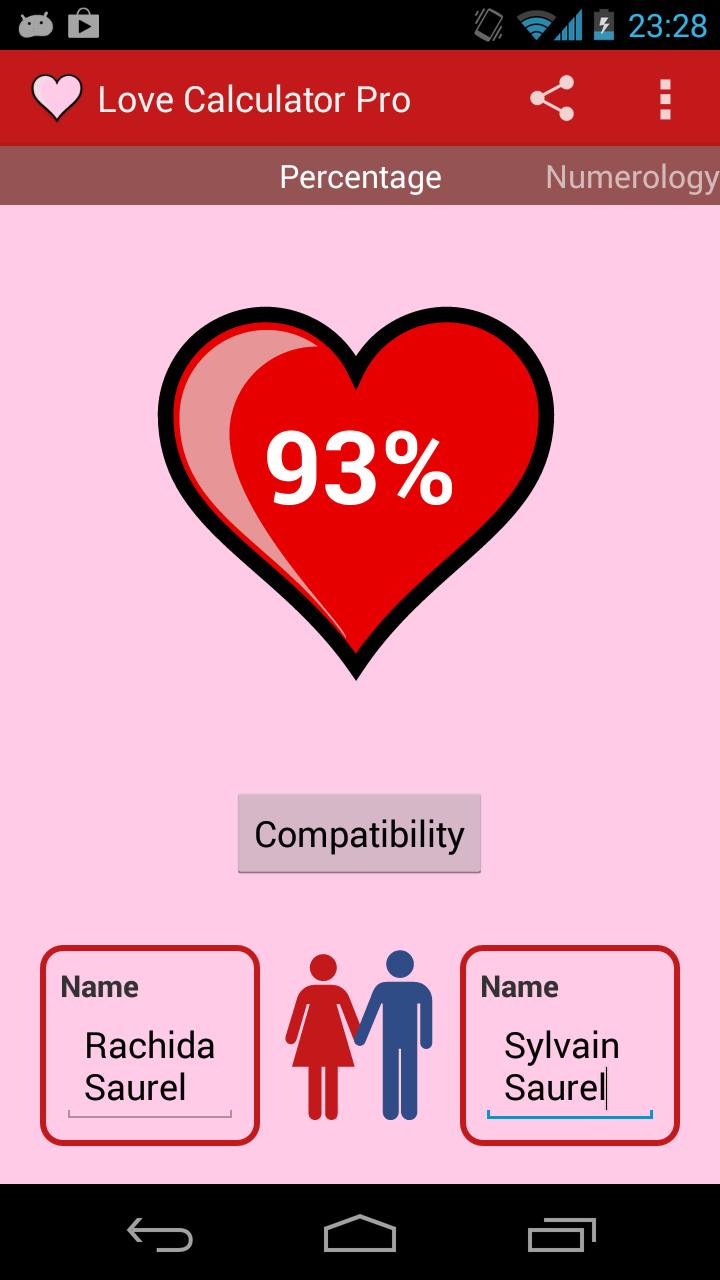 Процент любви тест