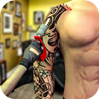 Tinte Tattoo-Design-Spiele Zeichen