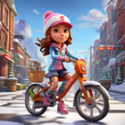 Paper Girl Race: Running Games icône
