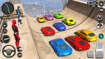 Superhero Car Games: Car Stunt اسکرین شاٹ 1