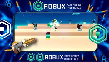 Robux Gun Sprint - Real Robux imagem de tela 1