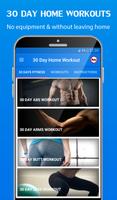 30 Day Home Workouts plakat