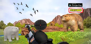 Wild Bear hunting FPS Shooting game