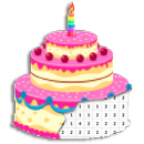 Birthday Cake Coloring Book - Color By Number APK