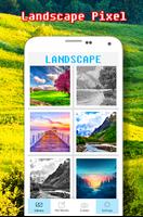 Landscape Art Color By Number โปสเตอร์