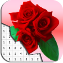 تلوين زهور الورود حسب عدد الفن بكسل APK
