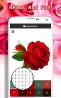Rose Flowers Coloring By Number - Pixel Art screenshot 3