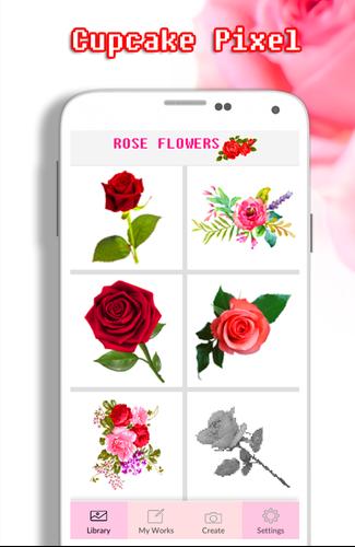 تلوين زهور الورود حسب عدد الفن بكسل For Android Apk Download