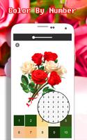 Rose Flowers Coloring By Number - Pixel Art screenshot 2
