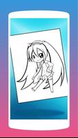 Anime Chibi Manga Coloring Book پوسٹر