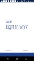 KPMG Right to Work Pilot poster