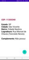 Consulta CEPs Baixada Santista 013 imagem de tela 2