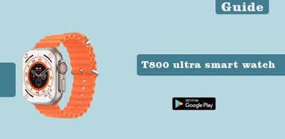 t800 ultra smart watch guide পোস্টার