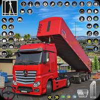 Euro Truck Transporter Games Affiche
