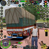 Real Indian cargo truck game Cartaz