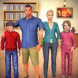 虛擬 家人 爸 生活 快樂 家人 模擬器 3D