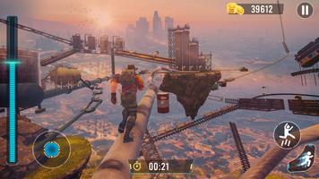 Only sauter Up Parkour Jeux 3D Affiche